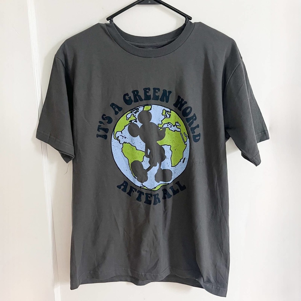 Disney Store Gray T-Shirt Mickey Mouse Silhouette Shirt